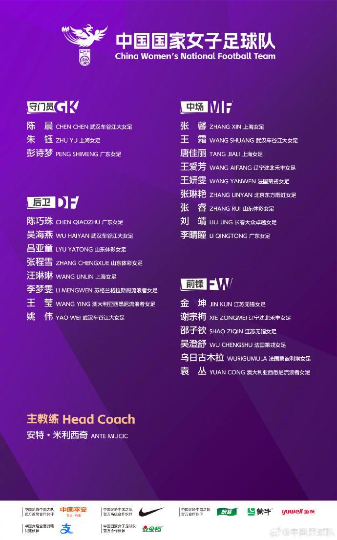 开云线上入口-中国女足即将开启亚洲杯征程，两名青岛姑娘入选大名单